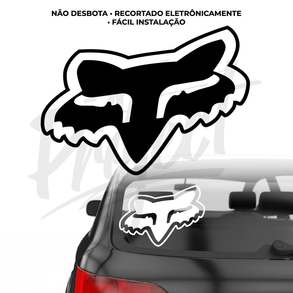 Adesivo Fox - Carro moto bicicleta | Shopee Brasil