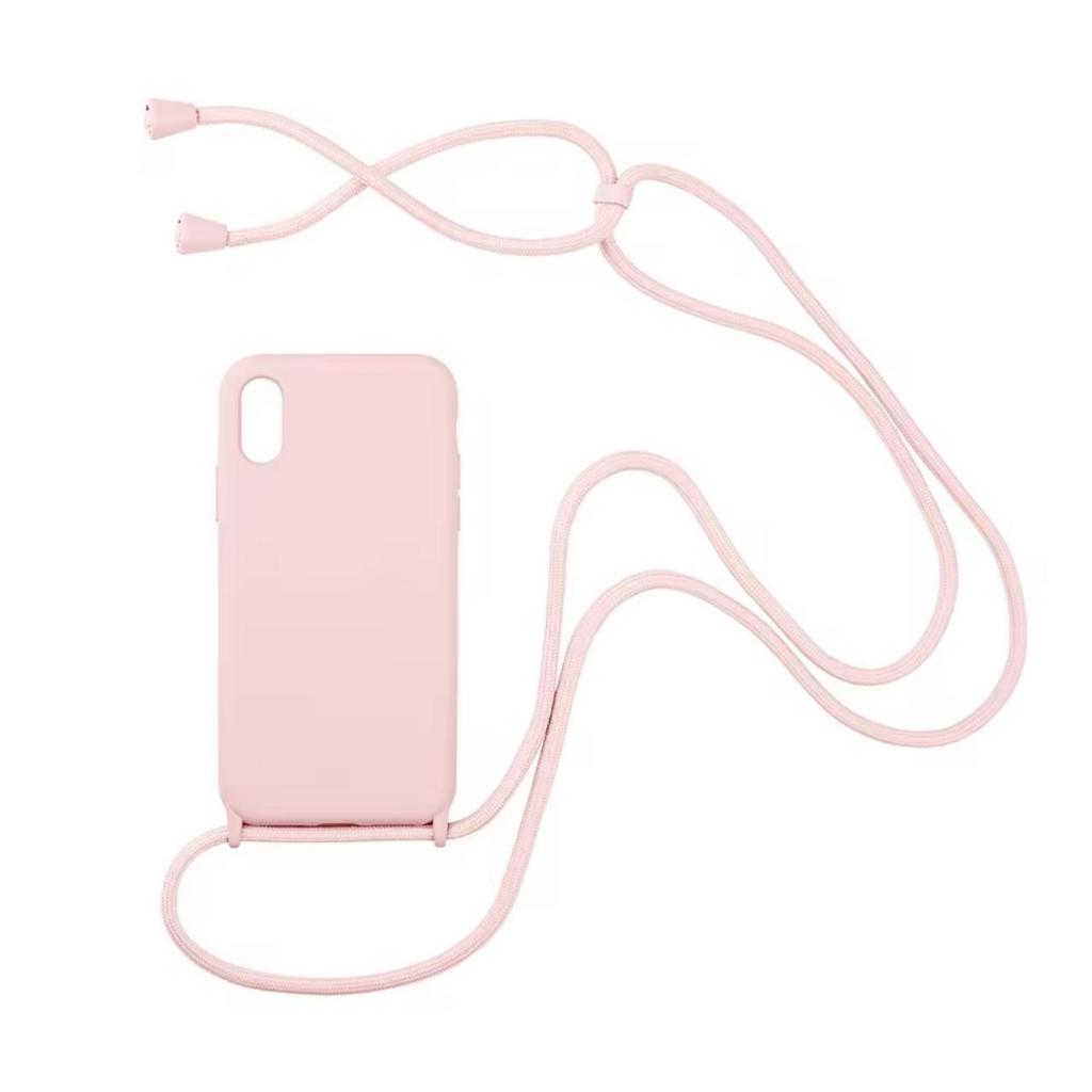 CAPA COM CORDÃO AVELUDADA PARA IPHONE XR/15PLUS/14PLUS/13 PRO
