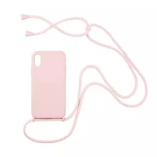 CAPA COM CORDÃO AVELUDADA PARA IPHONE XR/15PLUS/14PLUS/13 PRO