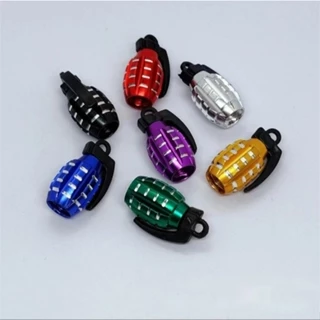 KIT Tampa Válvula Bico Pneu Pino Bala Roda Moto Carro Bike Metal Aluminio. em Oferta na Shopee