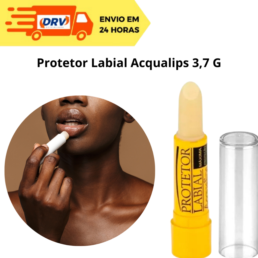 Protetor Labial Acqualips 3,7 G - Protetor para os Lábios - Manteiga de ...