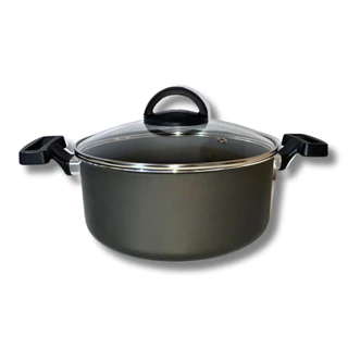 Panela Caçarola Plus Grande N24cm Antiaderente + 1 Colher Nylon em Oferta na Shopee
