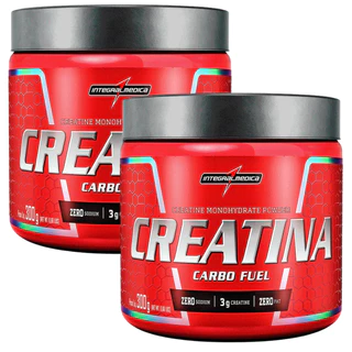 Kit 2x Creatina 300g Carbo Fuel- Pote Integral Medica