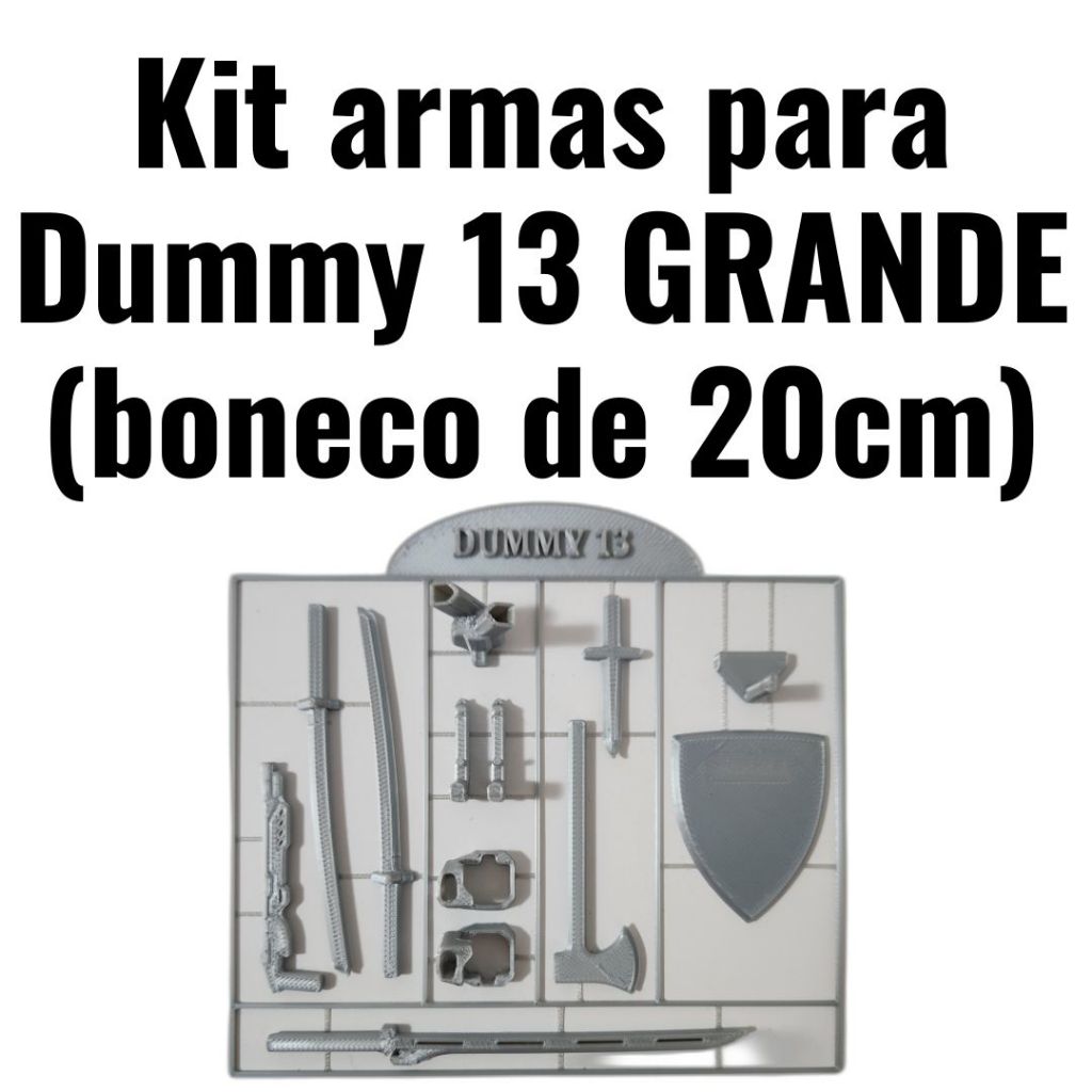 Kit armas para Dummy 13 GRANDE (20cm)- acessórios