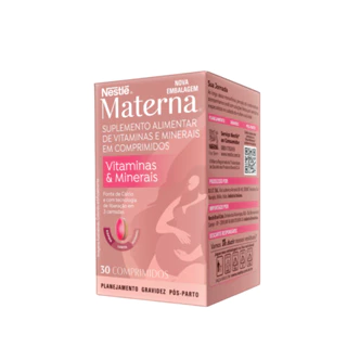 Suplemento Vitamina E Minerais Materna 30 Cpr – Nestlé em Oferta na Shopee