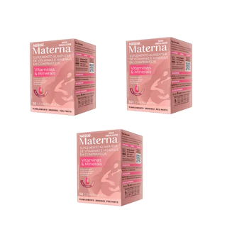 Kit 3 Suplemento Vitamina E Minerais Materna 30 Cpr – Nestlé em Oferta na Shopee