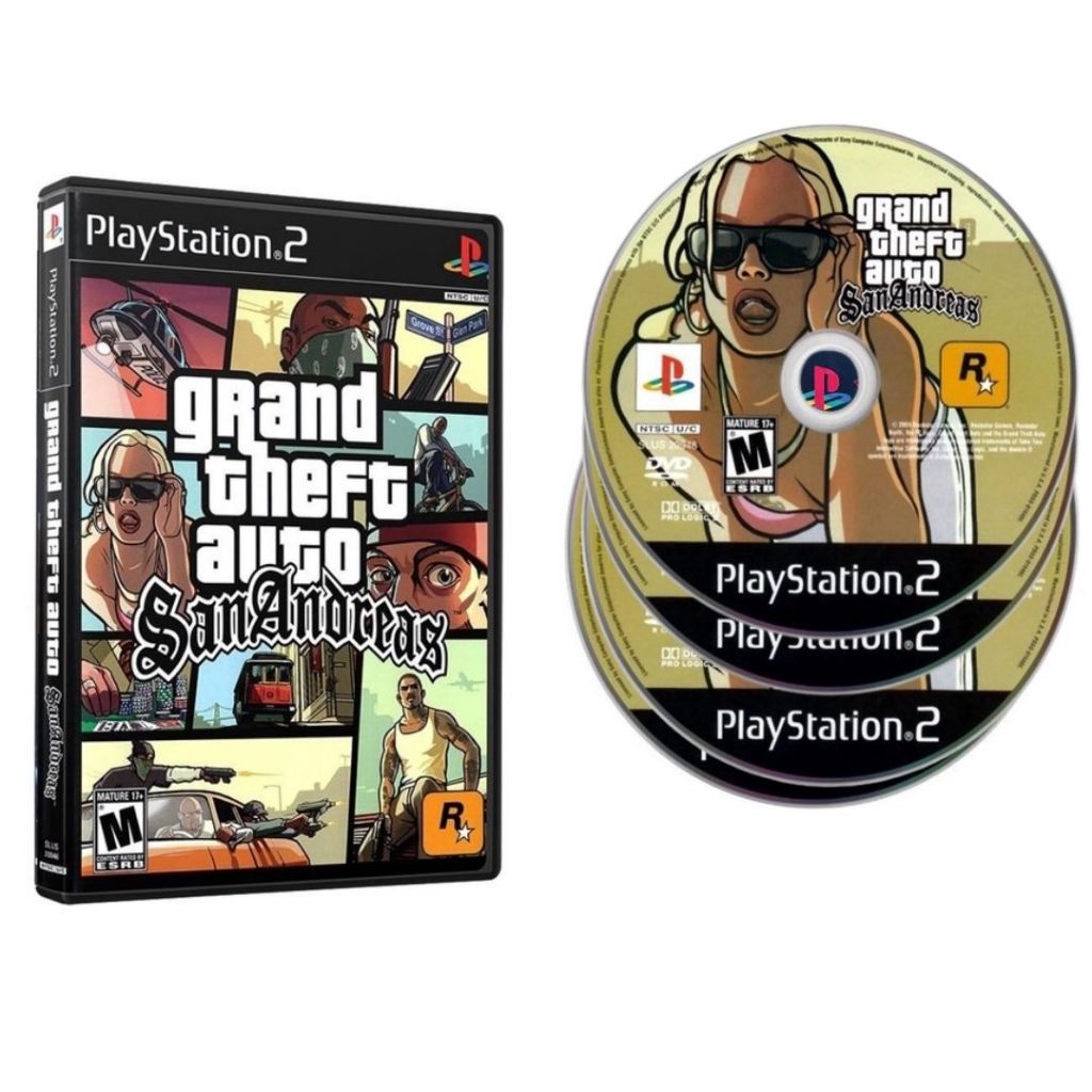 Grand Theft Auto San Andreas Playstation 2 Ps2 EXCELENTE MIDIA TESTADO ...