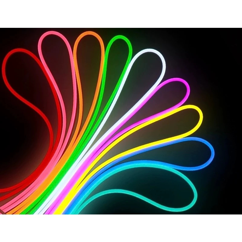 fita led neon flexível 5 metro Mangueira IP65 à prova d'água com ou sem fonte