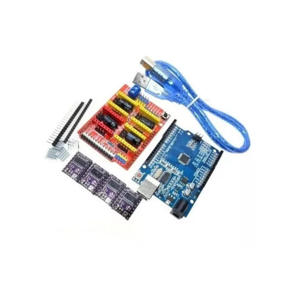Kit Cnc Shield V3 + Compatível Arduino Uno R3+4 Drive 8825 | Shopee Brasil