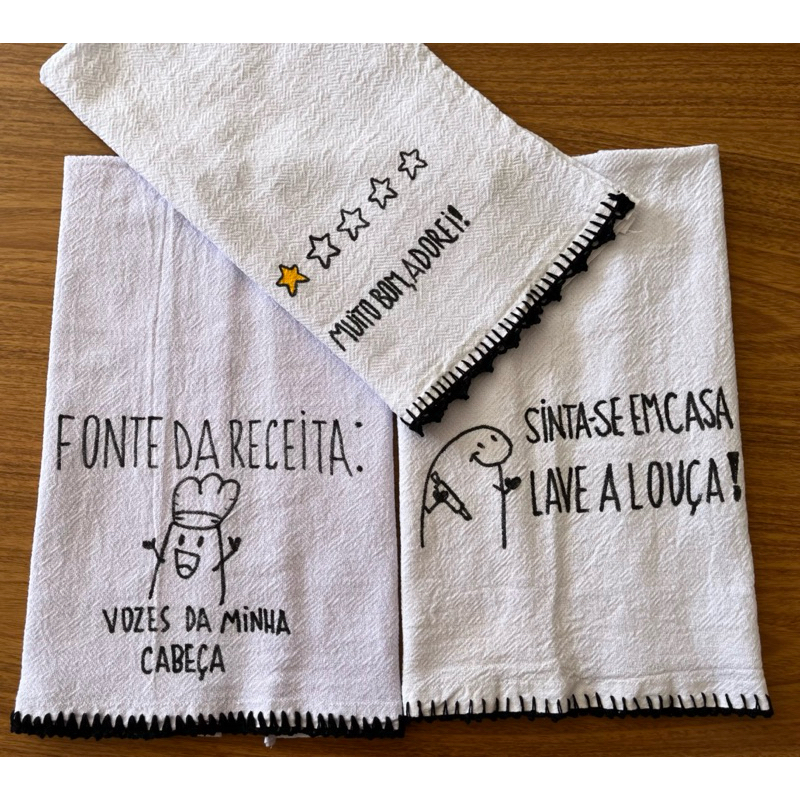Kit Pano de Prato Divertido | Shopee Brasil
