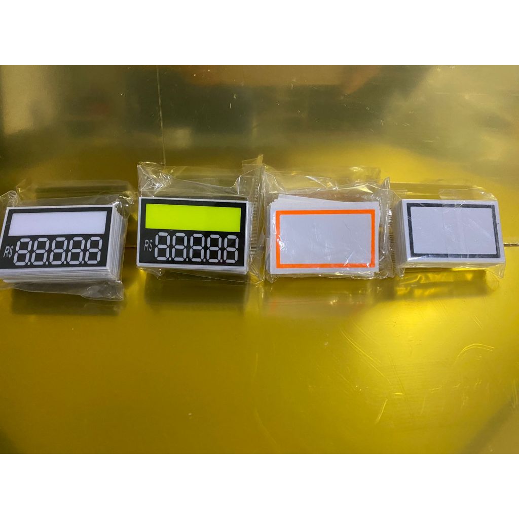 Etiqueta De Preço Pvc 5x3cm PACOTE COM 50 Unidades!!!