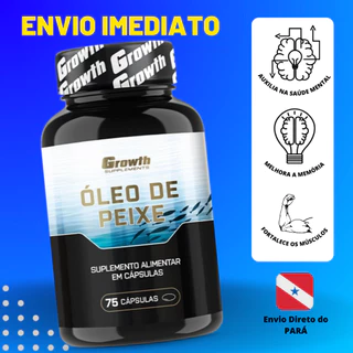 Óleo de Peixe - Ômega 3 (75 Softgel) - Growth Supplements