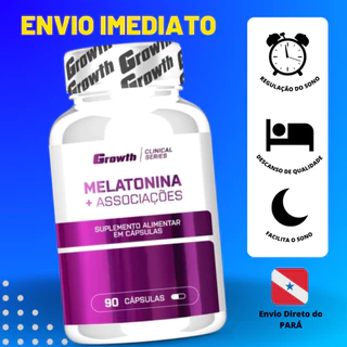 MELATONINA + ASSOCIAÇÕES 90CAPS - GROWTH SUPPLEMENTS