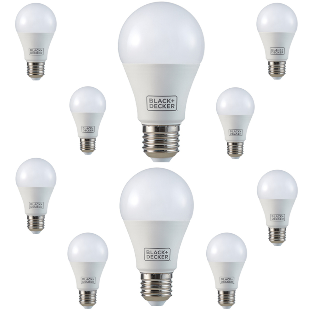 KIT 10 UNIDADES LAMPADA LED BULBO 09W 6500K BIV LUZ BRANCA FRIO ...