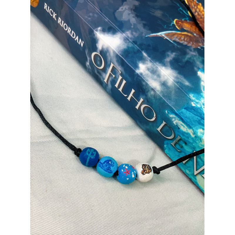 Colar de Contas Chale Percy Jackson Personalizada