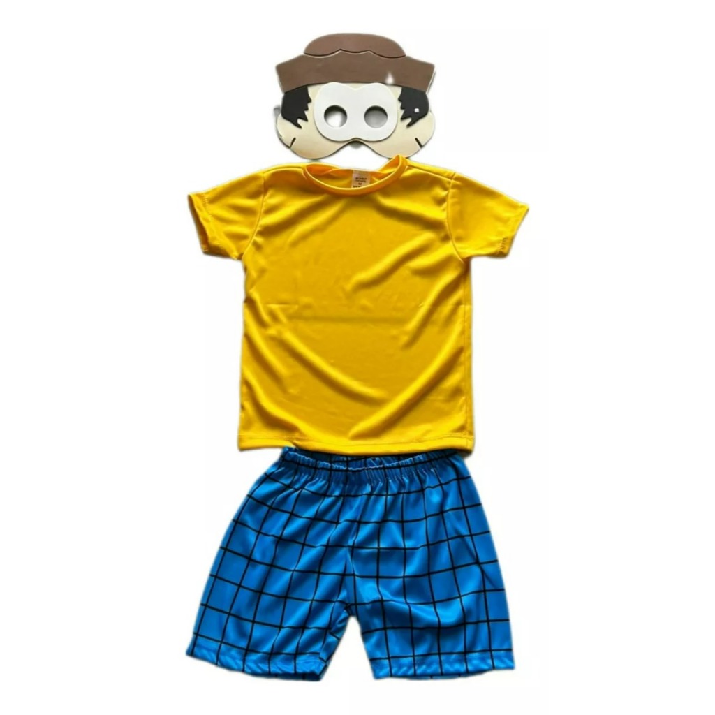 Fantsia Traje Roupa Infantil Chico Bento Turma Da Mônica!! | Shopee Brasil