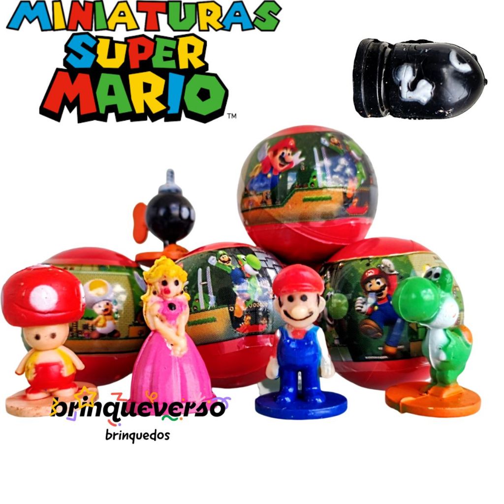35/100 UN Miniatura Super Mario Bros. Ideal para lembrancinha, Kit Festa, Prenda, Brinde Surpresa em Oferta na Shopee