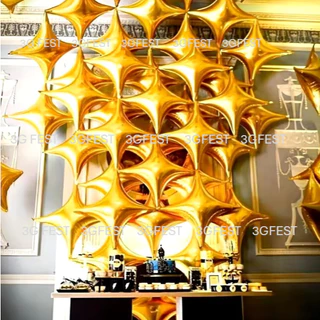 Balão Metalizado Estrela 4 Pontas Dourada na Black Friday 2025 | BuscaProdutos