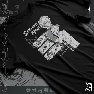 Camiseta Basica Algodao Seishiro Nagi Blue Lock Project Anime Futebol Boys Team Tee Unissex