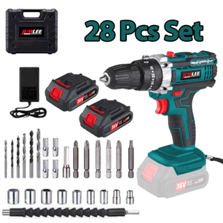 Kit Furadeira E Parafusadeira Sem Fio Maleta 36v 2 Bateria