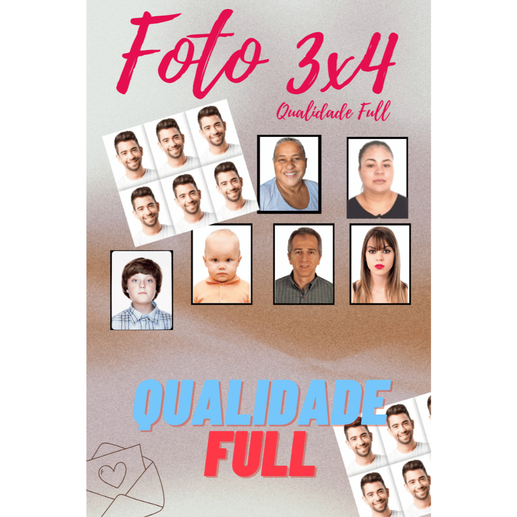 FOTO 3X4 FULL HD ESCOLA DOCUMENTOS MATRICULA | Shopee Brasil