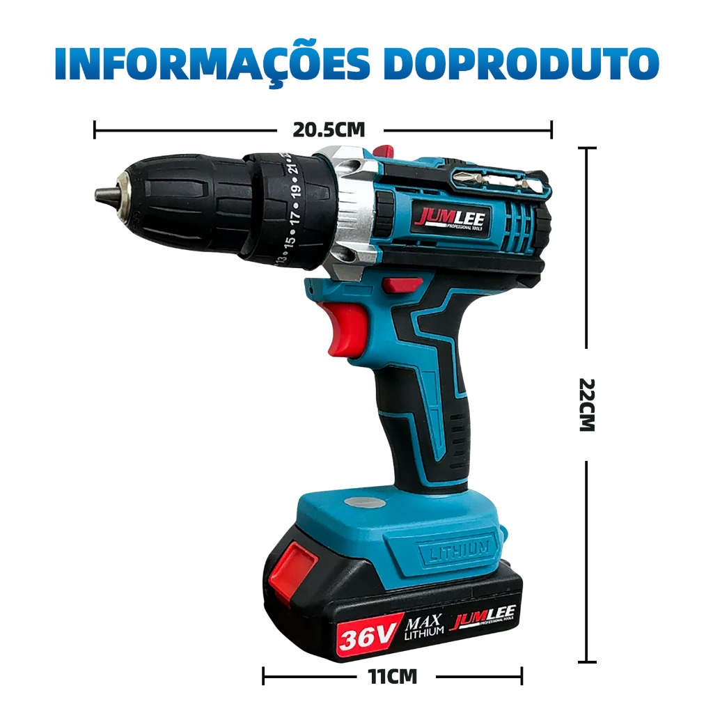 Furadeira Parafusadeira 3/8