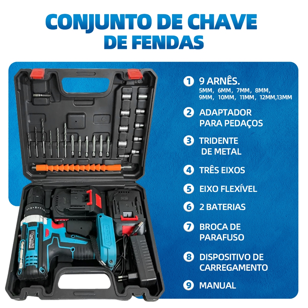 Furadeira Parafusadeira 3/8