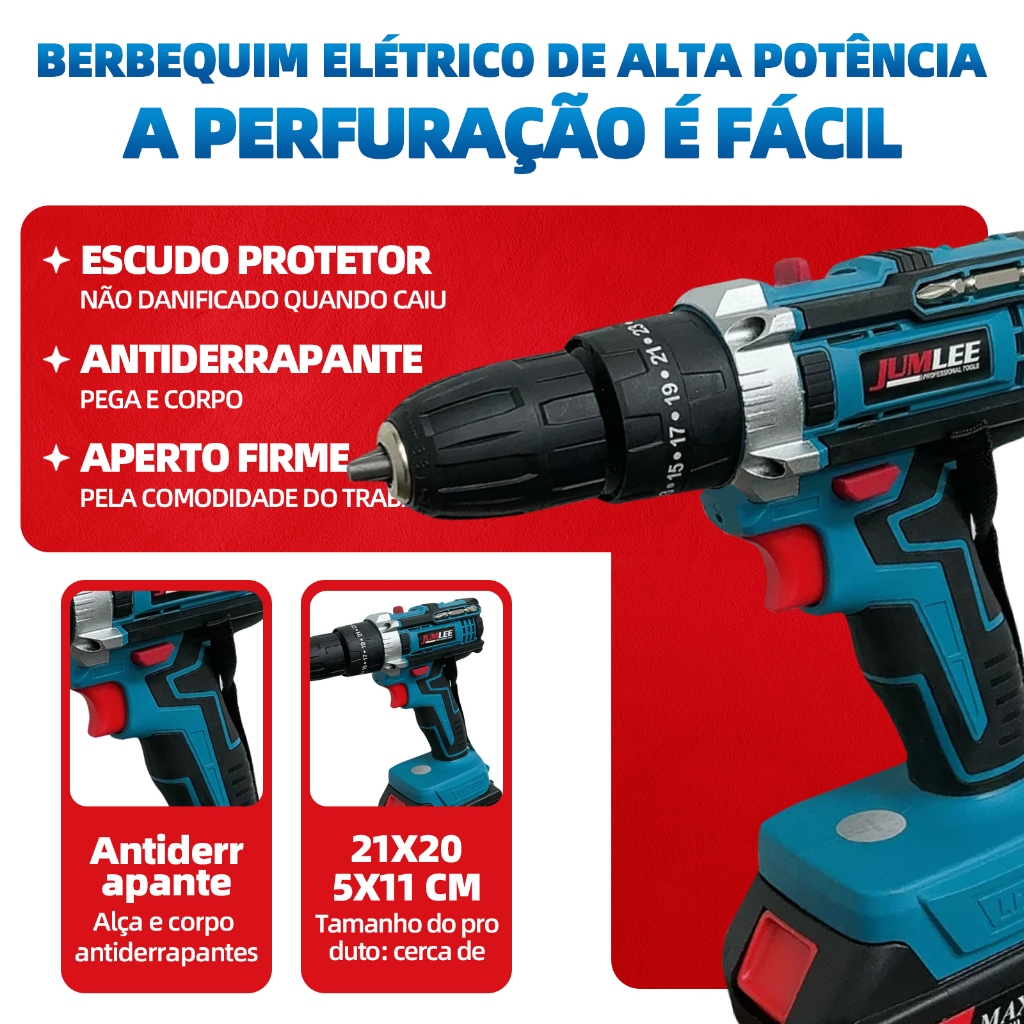 Furadeira Parafusadeira 3/8