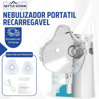 Nebulizador Inalador Portátil Recarregavel E Silencioso Ajustável Adequado Para Crianças E Adultos em Oferta na Shopee