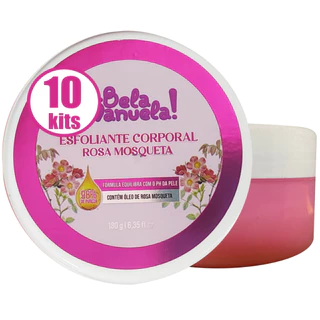 KIT 10 Esfoliante Corporal Rosa Mosqueta Q Bela Manuela Equilibra