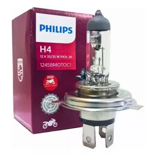Lampada Farol Moto Titan Fan 125 150 160 cb 300 xre 300 twister 250 fazer 250 tornado 250 xtz 125 original Philips h4 35