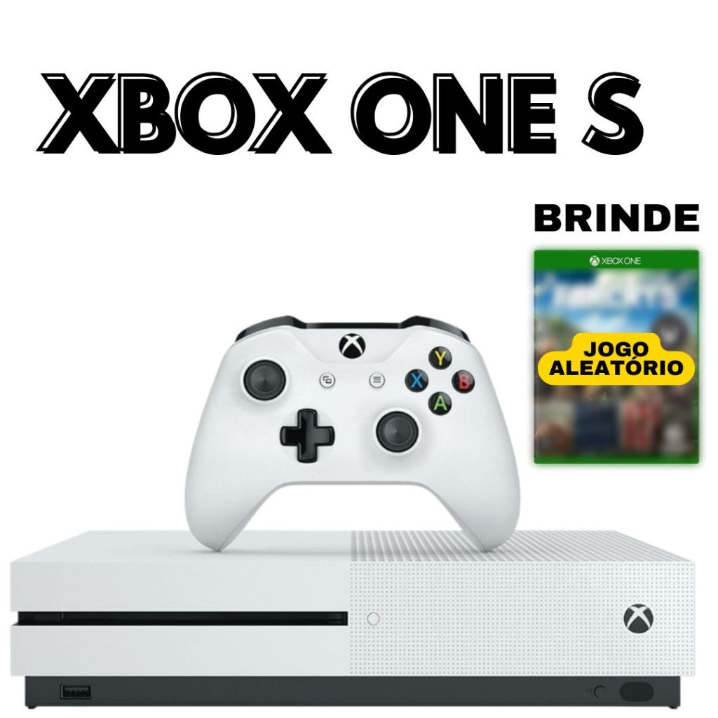 おもちゃ XBOX ONE S Xbox One S Video Game Console 512GB Na Caixa + Jogo + NF | Shopee