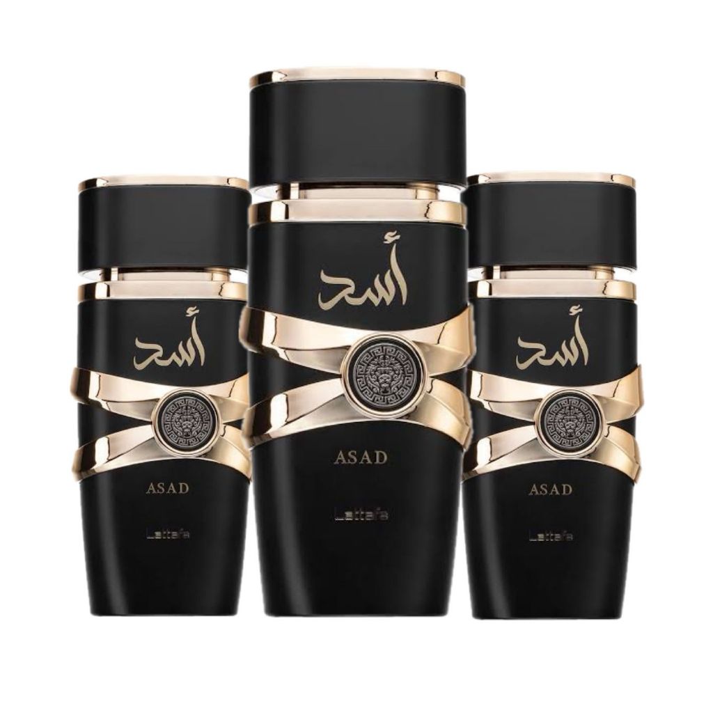 Kit 3 Perfumes Arábe Asad Lattafa Masculino Importado com longa ...