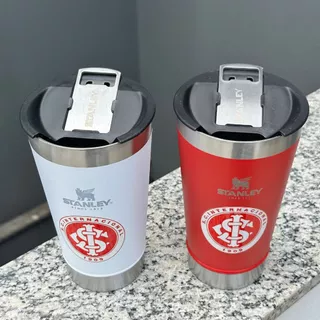 ENVIO NO MESMO DIA Copo Térmica de Time INTERNACIONAL / Personalizado com tampa e abridor 473ml Top