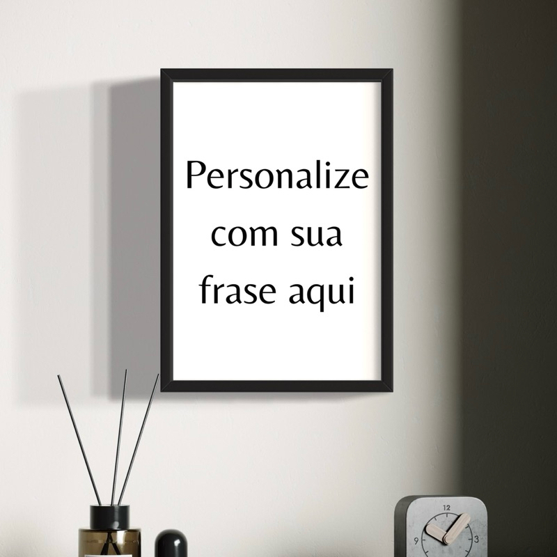 Quadro Decorativo Personalizado com Sua Frase