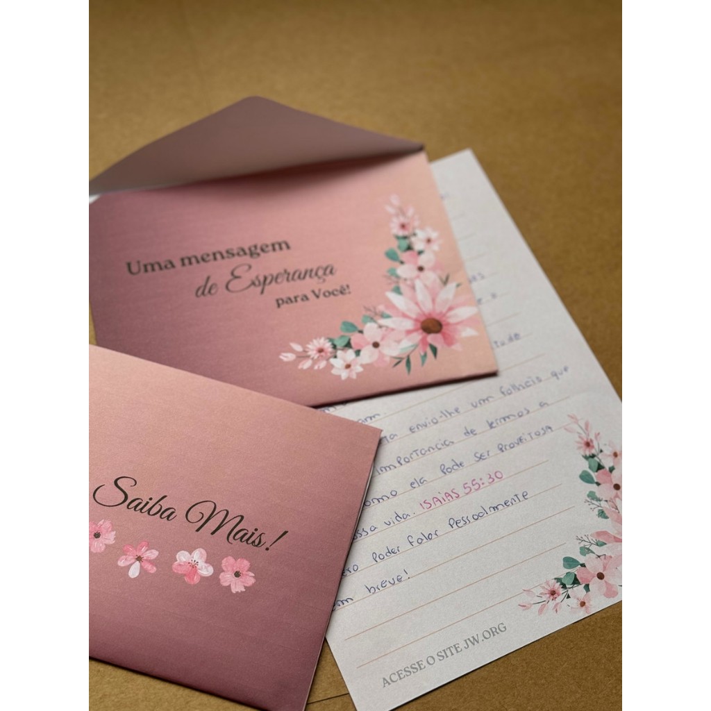 Kit 50 Envelopes de Carta Personalizados | Shopee Brasil