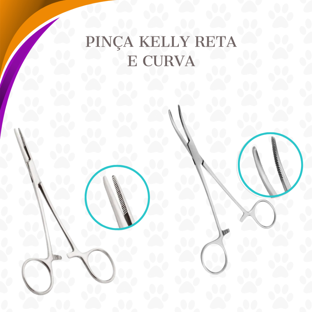 Pinça Hemostática Kelly - Reta e Curva - Diversos Tamanhos | Shopee Brasil