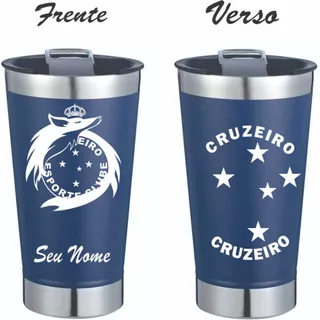 COPO TÉRMICO CRUZEIRO personalizado NOME TIME