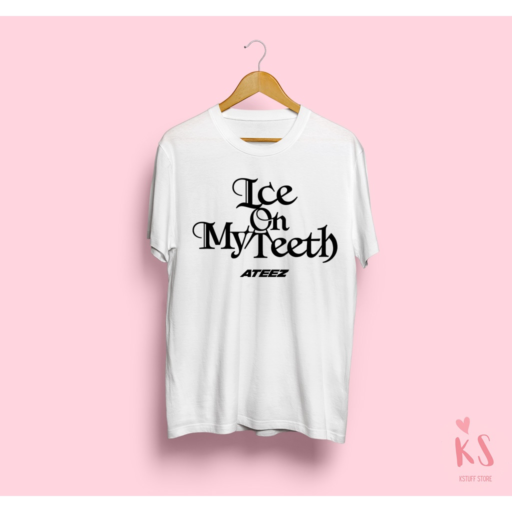 Camiseta Unissex ATEEZ - ICE ON MY TEETH (LOGO) | Shopee Brasil
