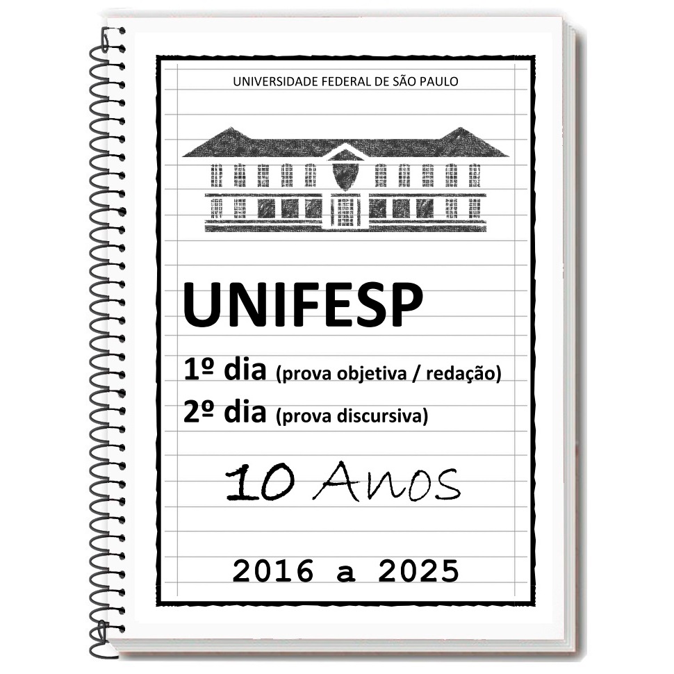 UNIFESP 2025/2026 - Caderno de Provas + Gabarito + Folhas de Redação ...
