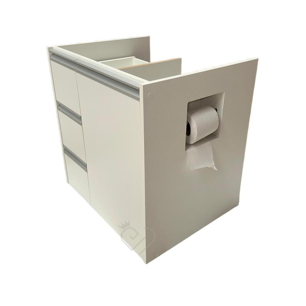 Armário Gabinete Banheiro Com 3 Gavetas E 1 Porta em mdf