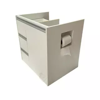 Armário Gabinete Banheiro Com 3 Gavetas E 1 Porta em mdf