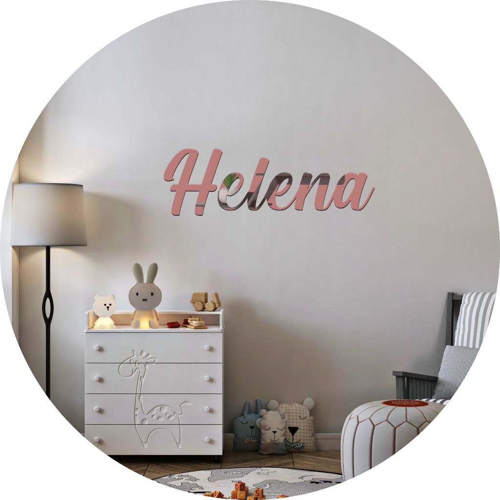 Letreiro Em Acrílico Espelhado 2mm Personalizado
