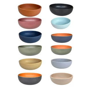 Bowl 500 ml em Cerâmica Rústica Unitário Várias Cores Disponíveis