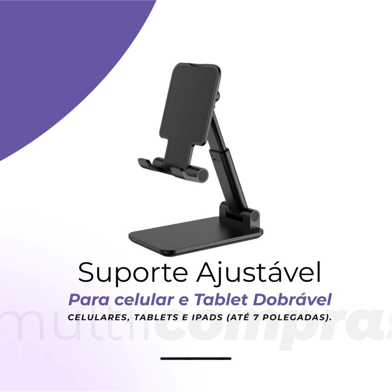 Suporte Para Celular e Tablet Dobrável. | Shopee Brasil