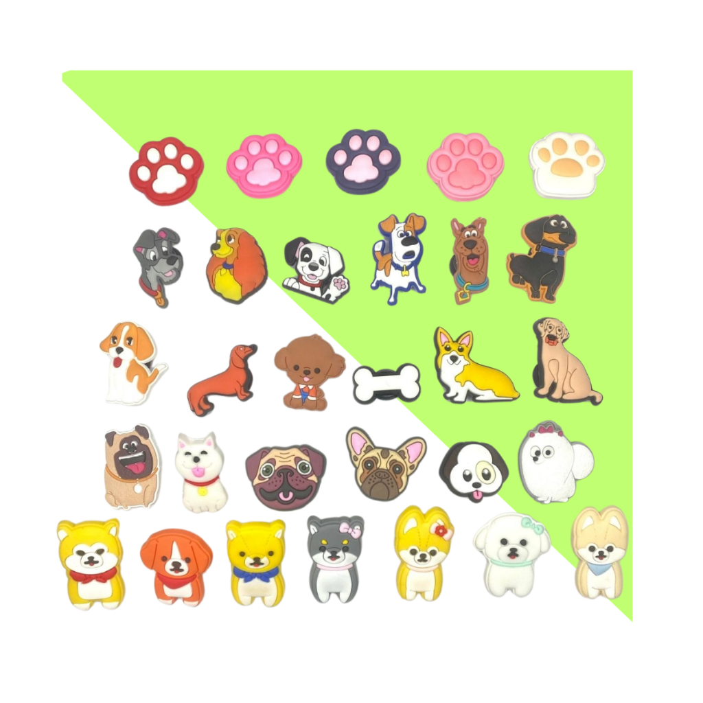 Pin / Botons Para Croc e Babuche Coleção Dogs | Shopee Brasil
