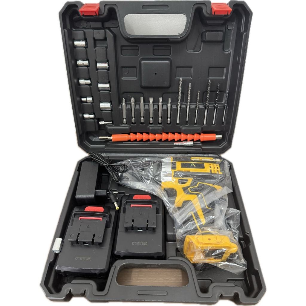 Parafusadeira Furadeira Sem Fio 2 Bateria Maleta 48V | Shopee Brasil
