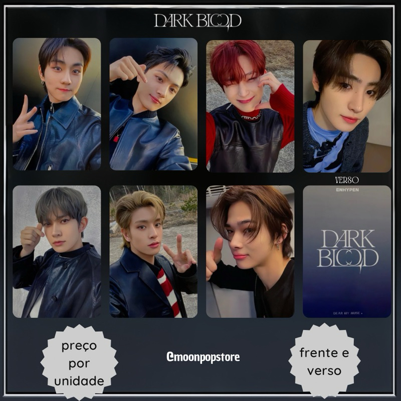 ENHYPEN DARKBLOOD shopee トレカ トレカ セット 7枚 ENHYPEN DARK BLOOD Photobook Version Album Photocard | Shopee Brasil