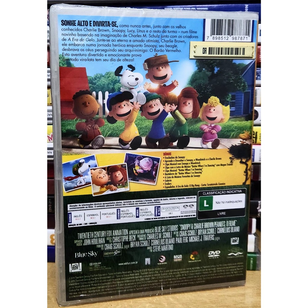 スヌーピー DVD Snoopy e magica chaerlie brown dvd original lacrado em Promoção