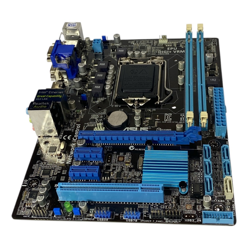 PLACA MÃE GAMER ASUS 1155 B75M-A P/ Pentium, Core i3, i5, i7 e